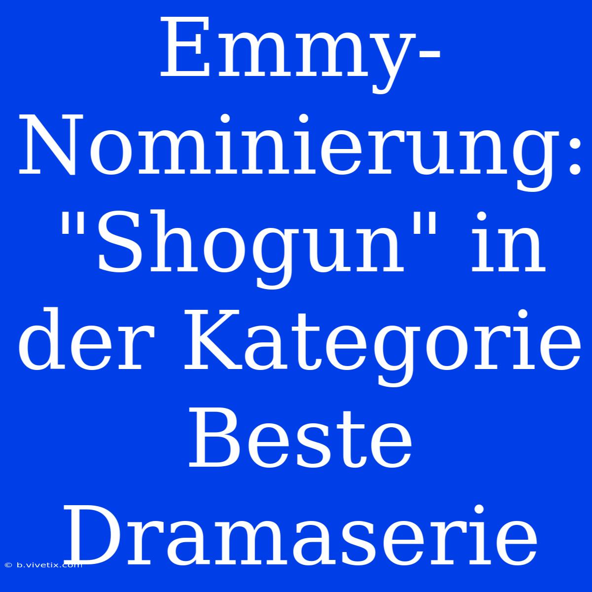 Emmy-Nominierung: 