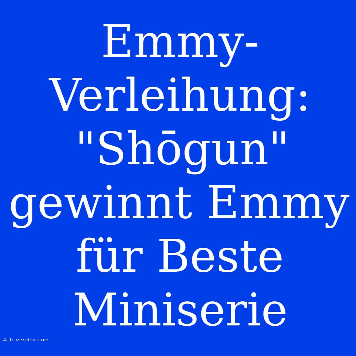 Emmy-Verleihung: 