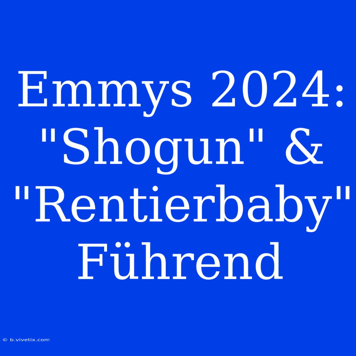 Emmys 2024: 