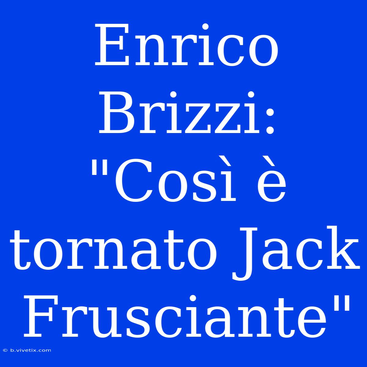 Enrico Brizzi: 