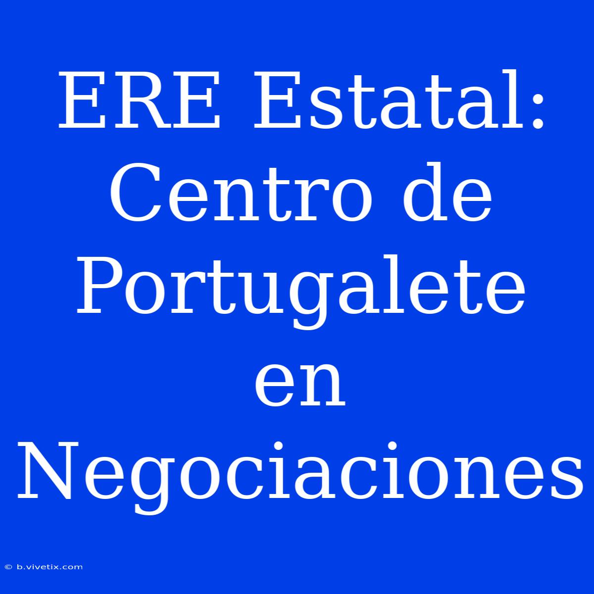 ERE Estatal: Centro De Portugalete En Negociaciones