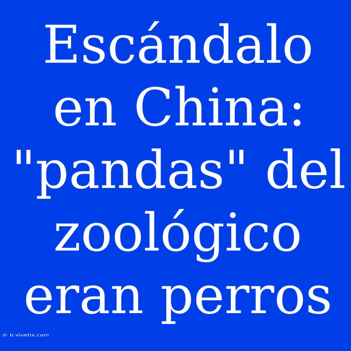 Escándalo En China: 