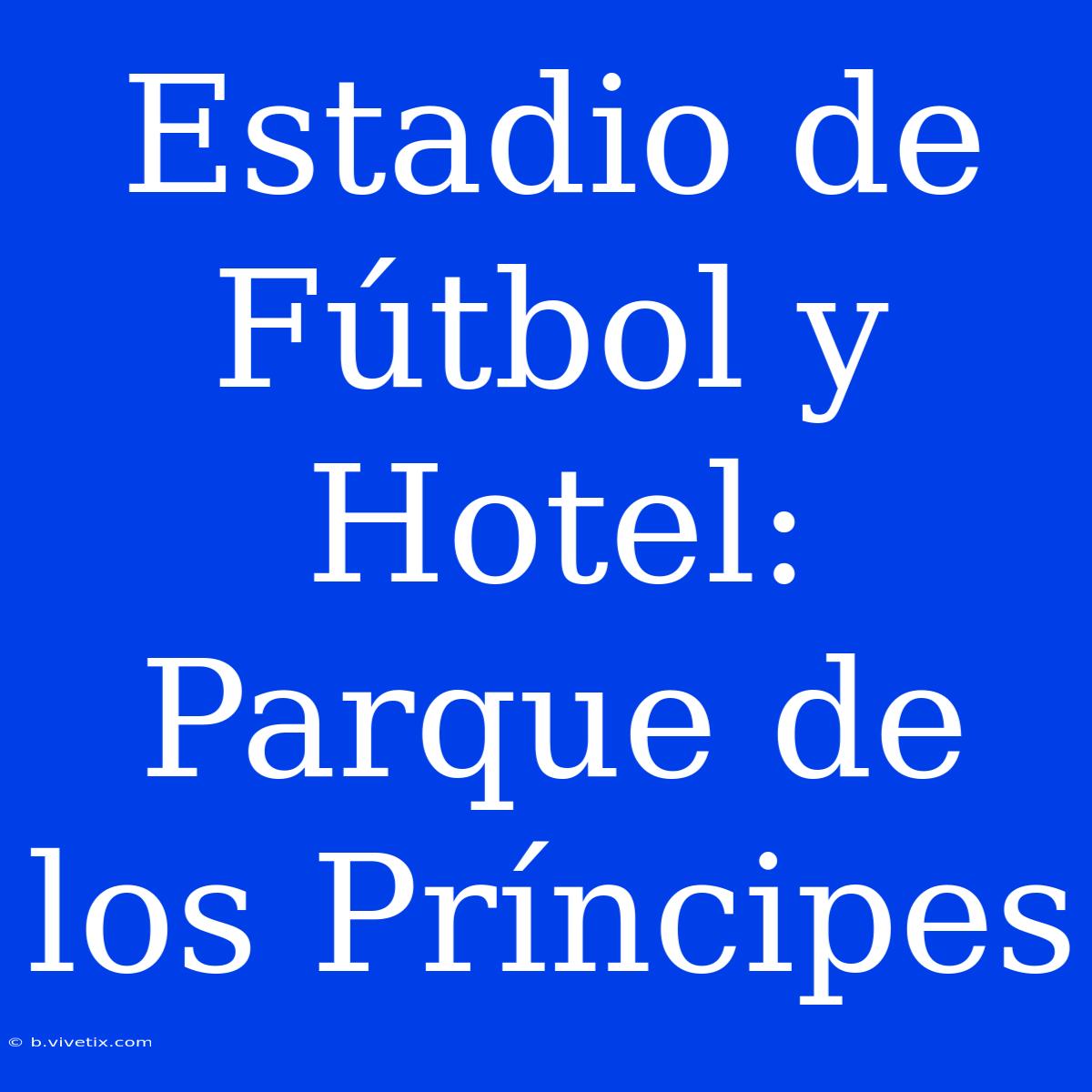 Estadio De Fútbol Y Hotel: Parque De Los Príncipes