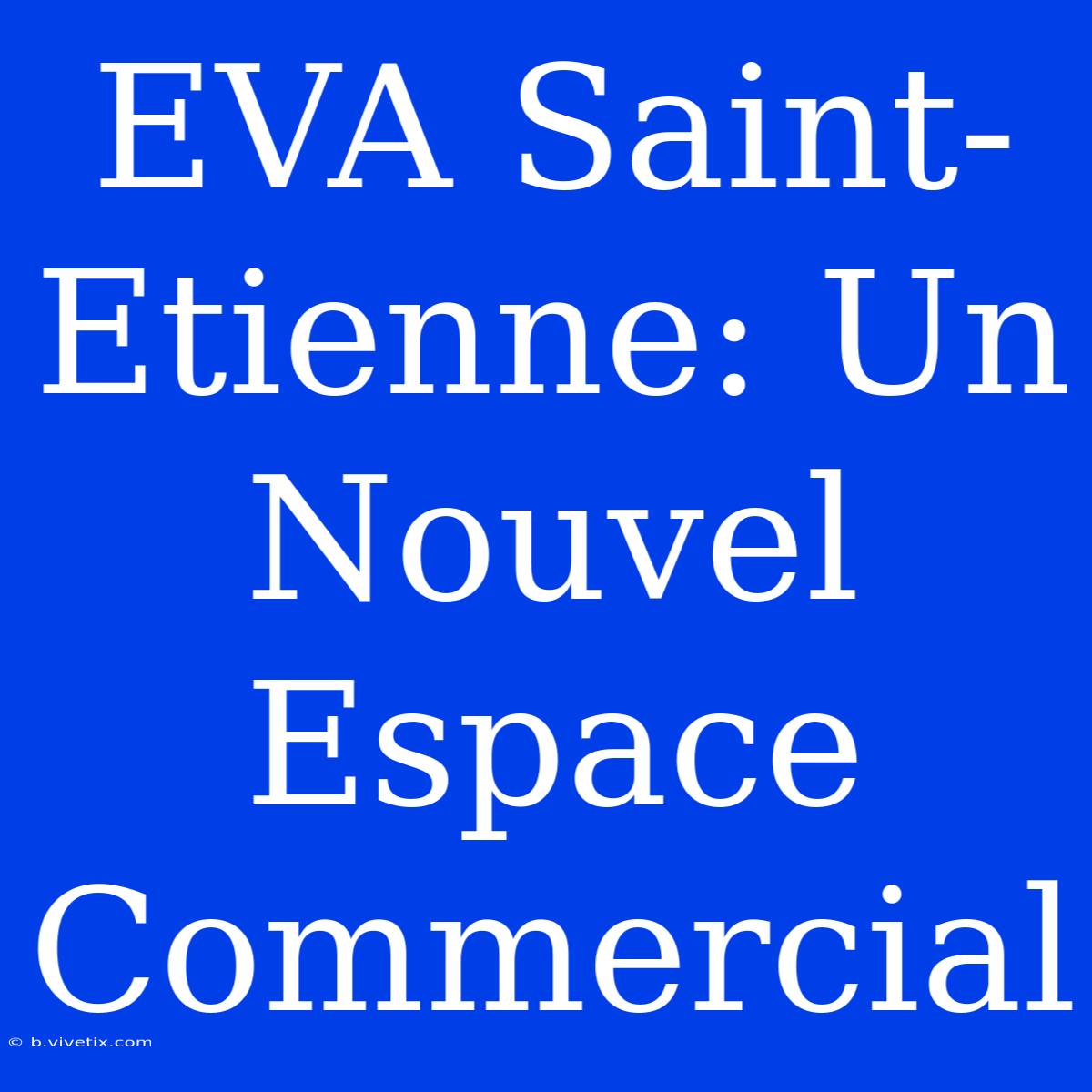 EVA Saint-Etienne: Un Nouvel Espace Commercial