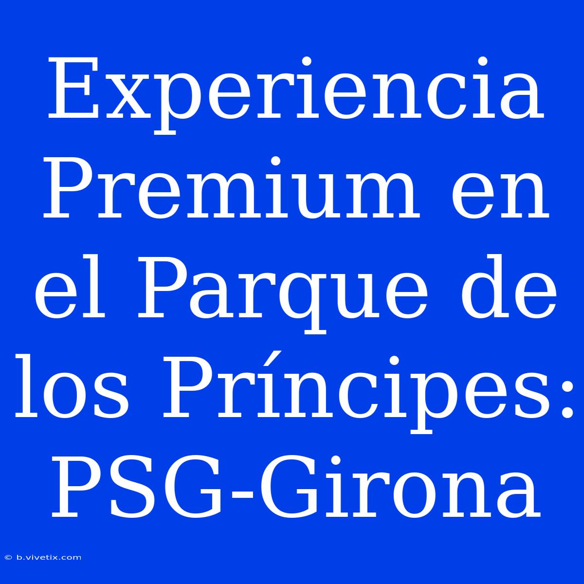 Experiencia Premium En El Parque De Los Príncipes: PSG-Girona