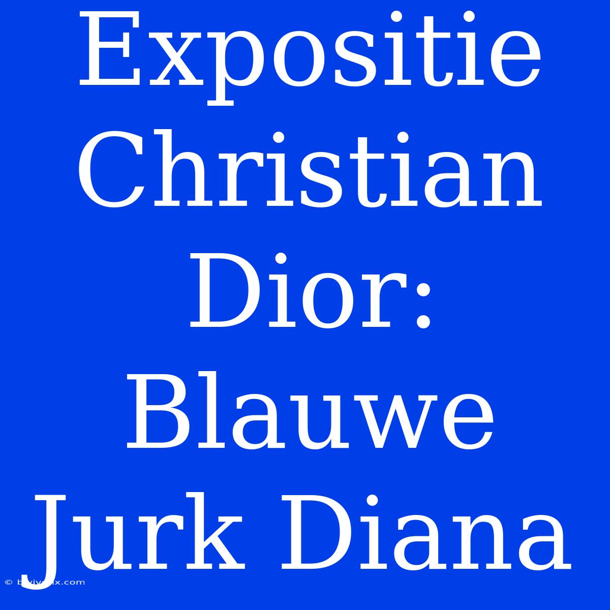 Expositie Christian Dior: Blauwe Jurk Diana