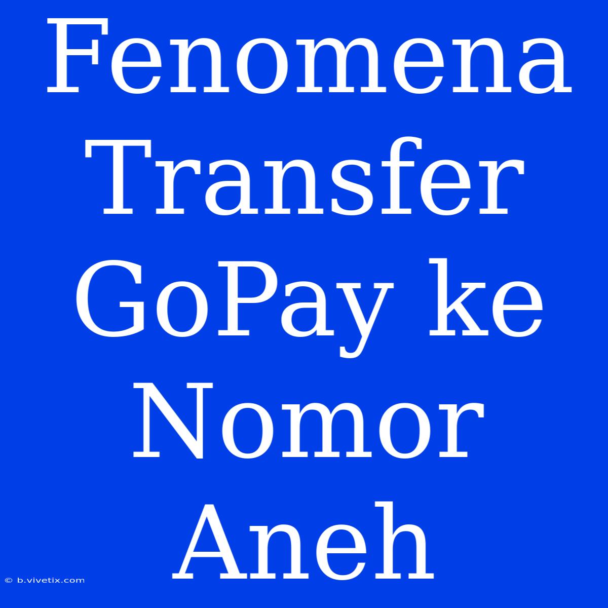 Fenomena Transfer GoPay Ke Nomor Aneh