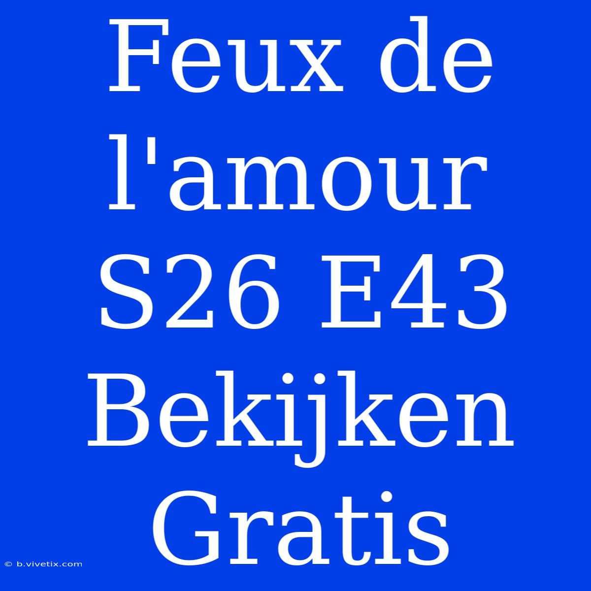 Feux De L'amour S26 E43 Bekijken Gratis