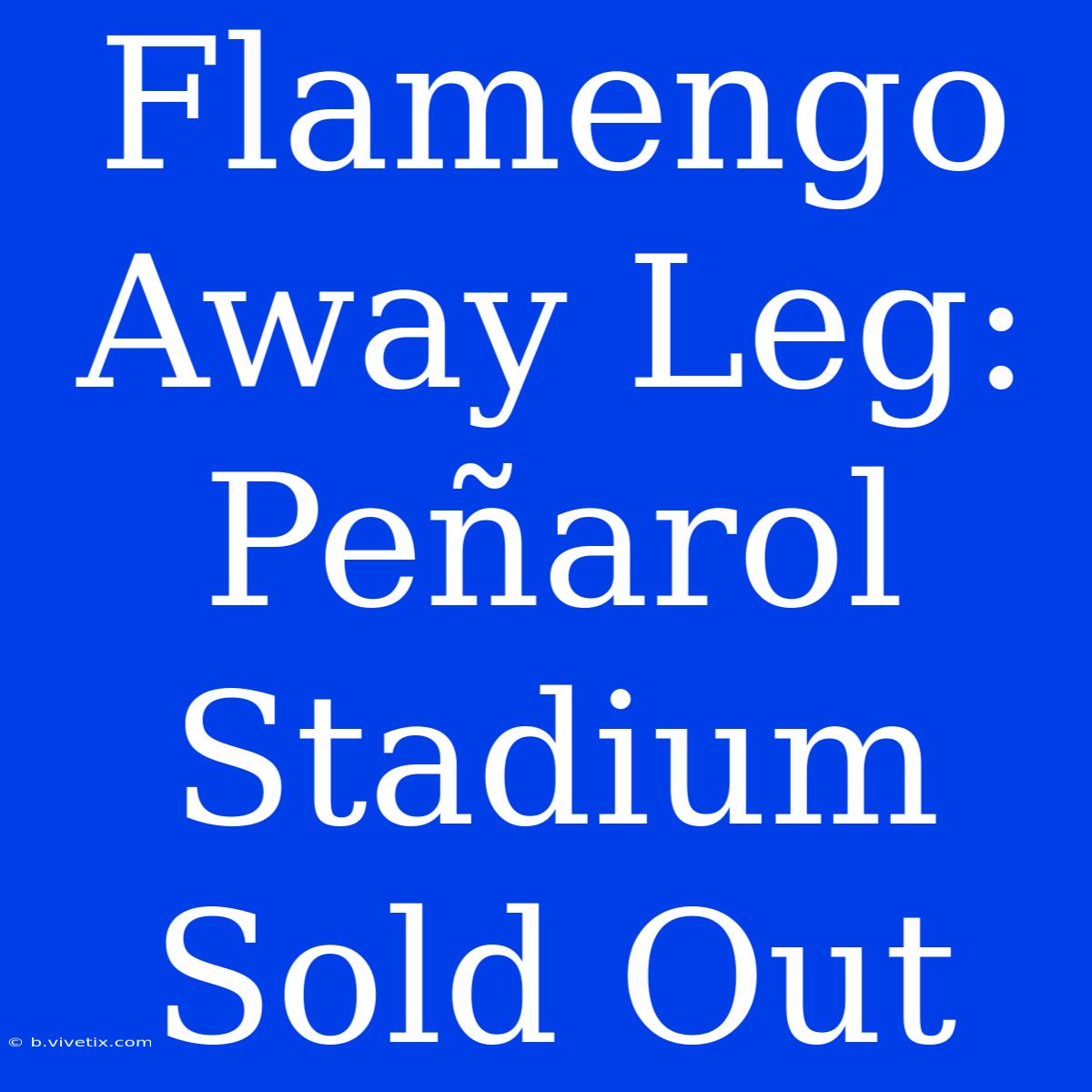 Flamengo Away Leg: Peñarol Stadium Sold Out