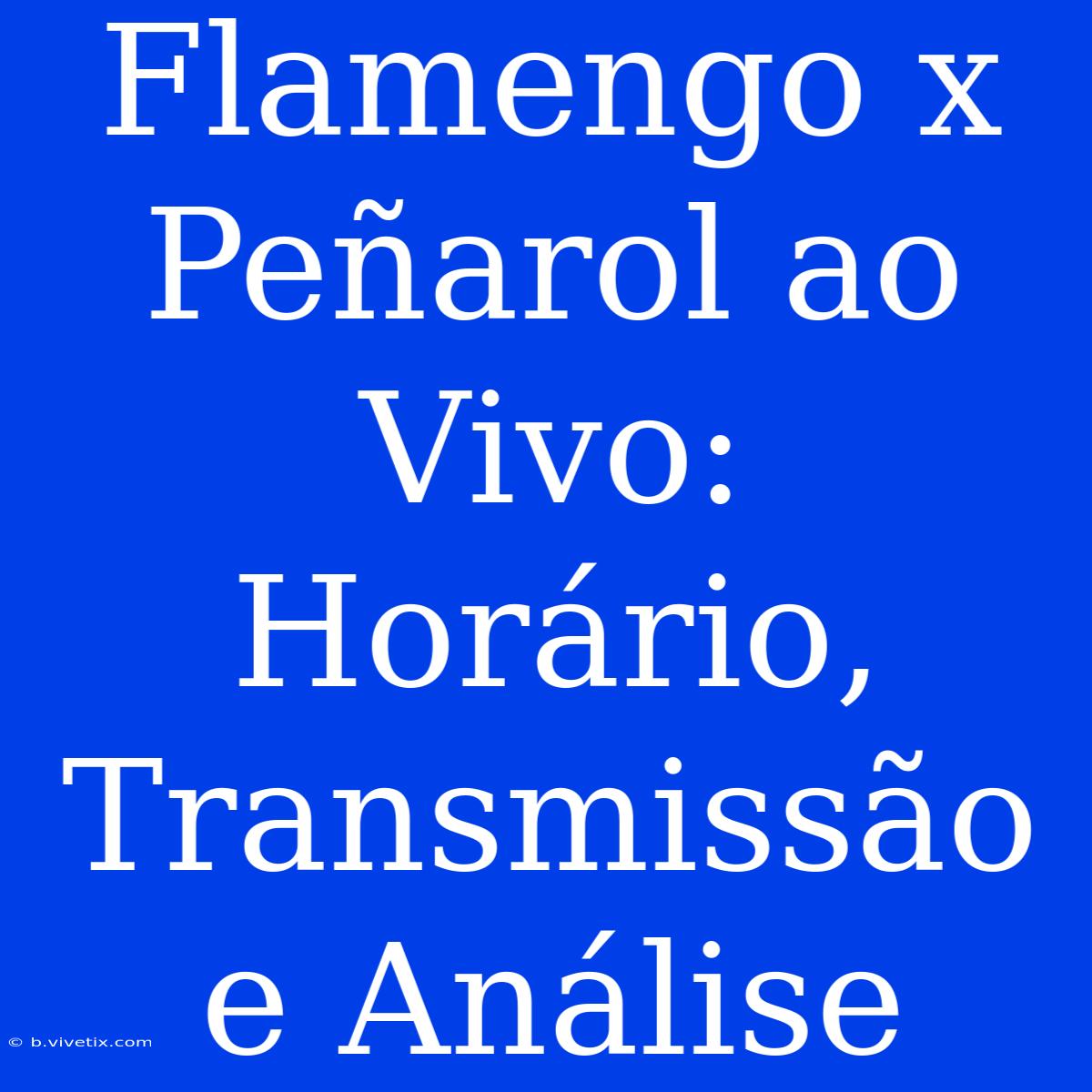 Flamengo X Peñarol Ao Vivo: Horário, Transmissão E Análise