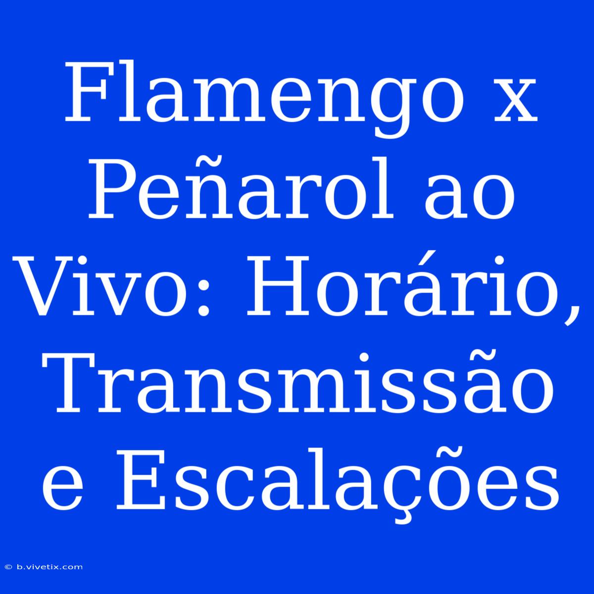 Flamengo X Peñarol Ao Vivo: Horário, Transmissão E Escalações