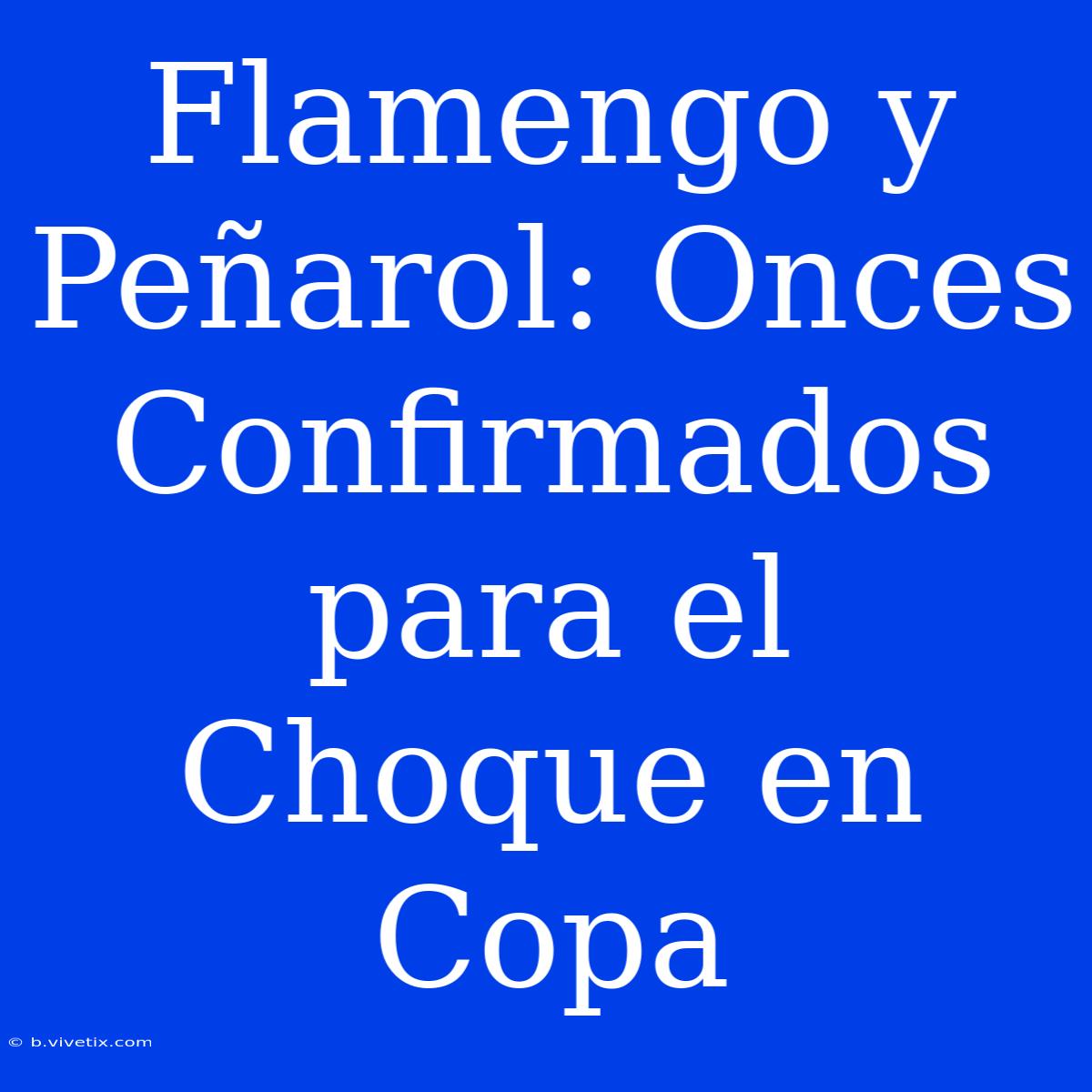 Flamengo Y Peñarol: Onces Confirmados Para El Choque En Copa