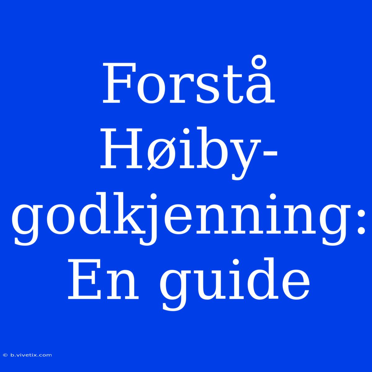 Forstå Høiby-godkjenning: En Guide