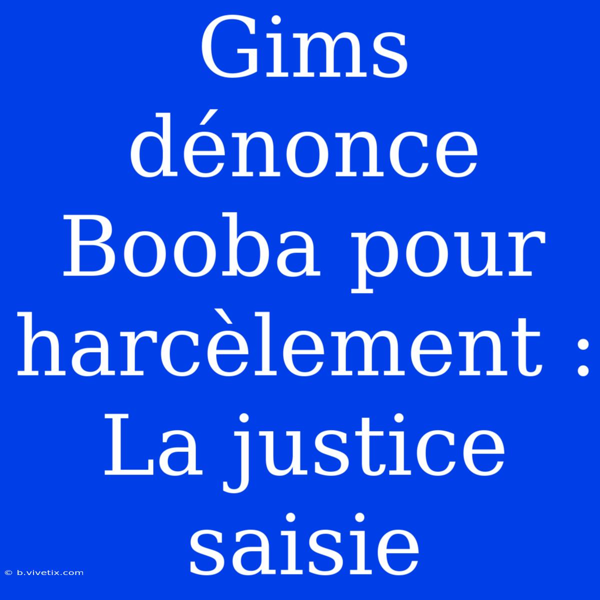 Gims Dénonce Booba Pour Harcèlement : La Justice Saisie