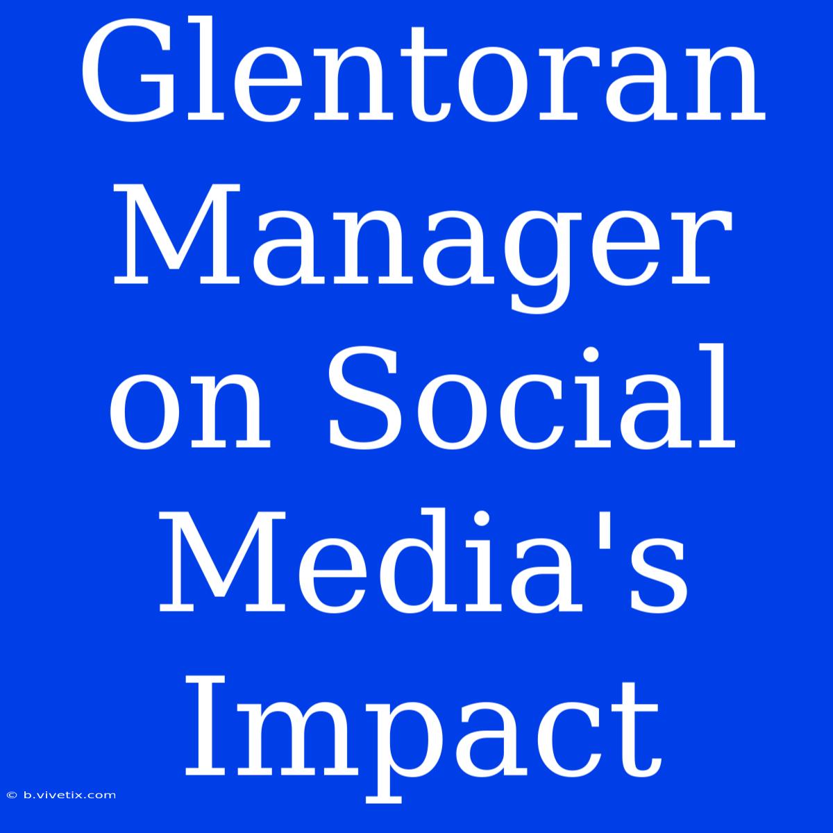 Glentoran Manager On Social Media's Impact