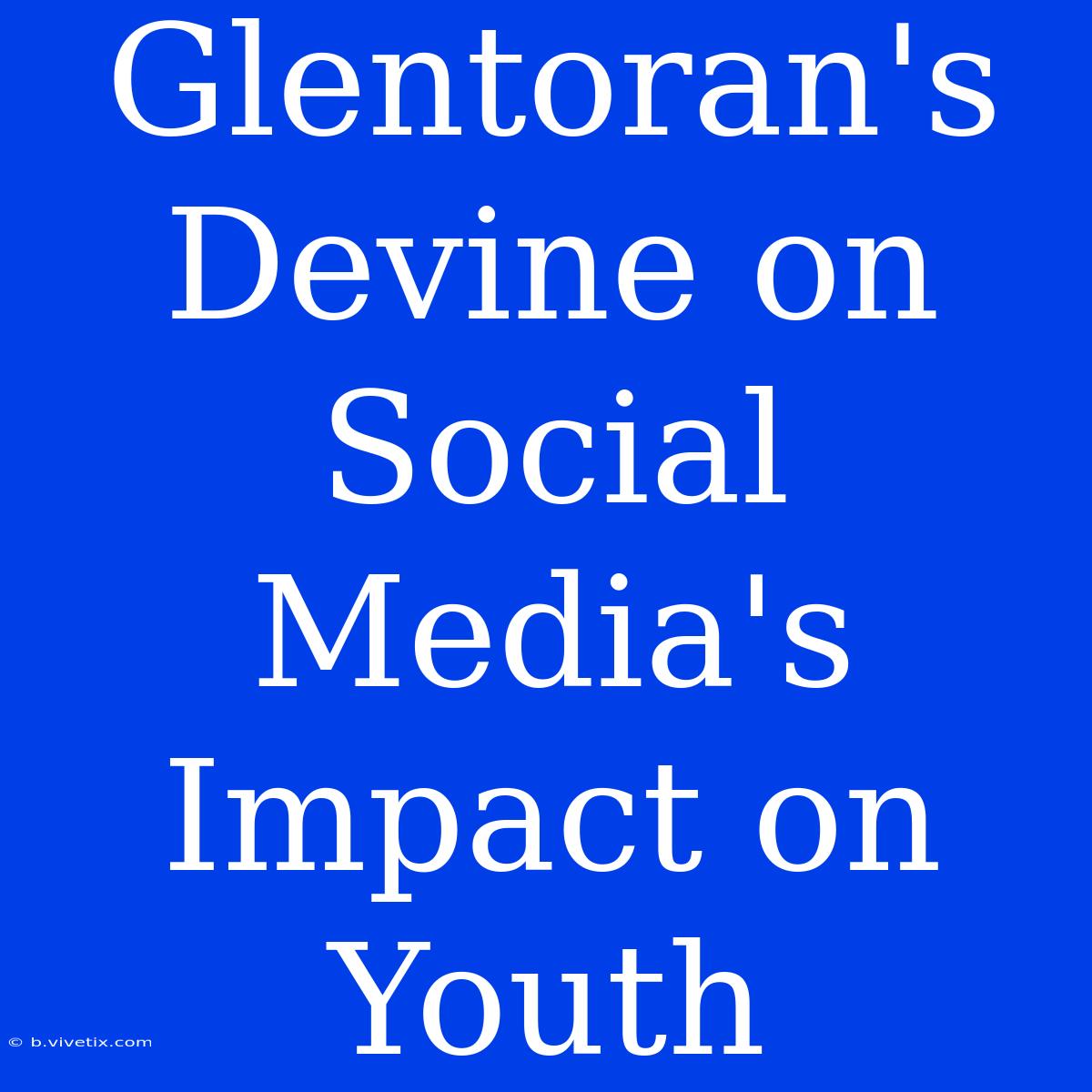 Glentoran's Devine On Social Media's Impact On Youth