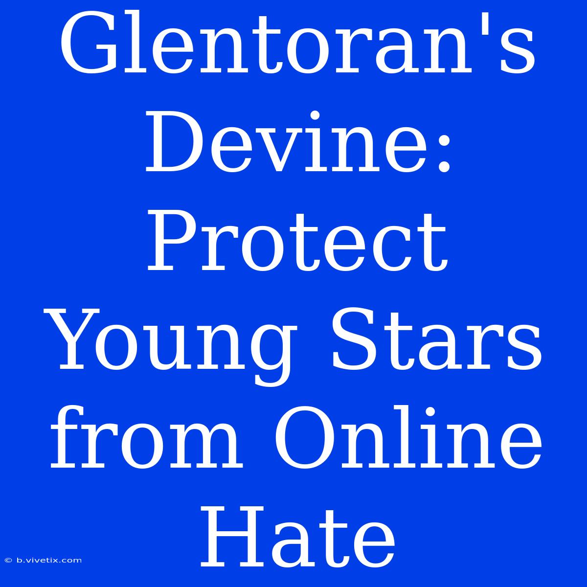 Glentoran's Devine: Protect Young Stars From Online Hate