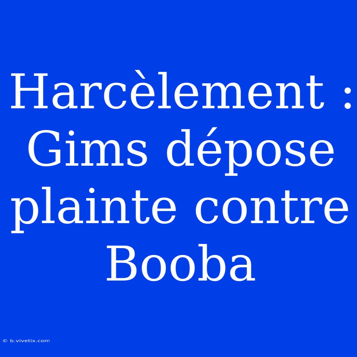 Harcèlement : Gims Dépose Plainte Contre Booba