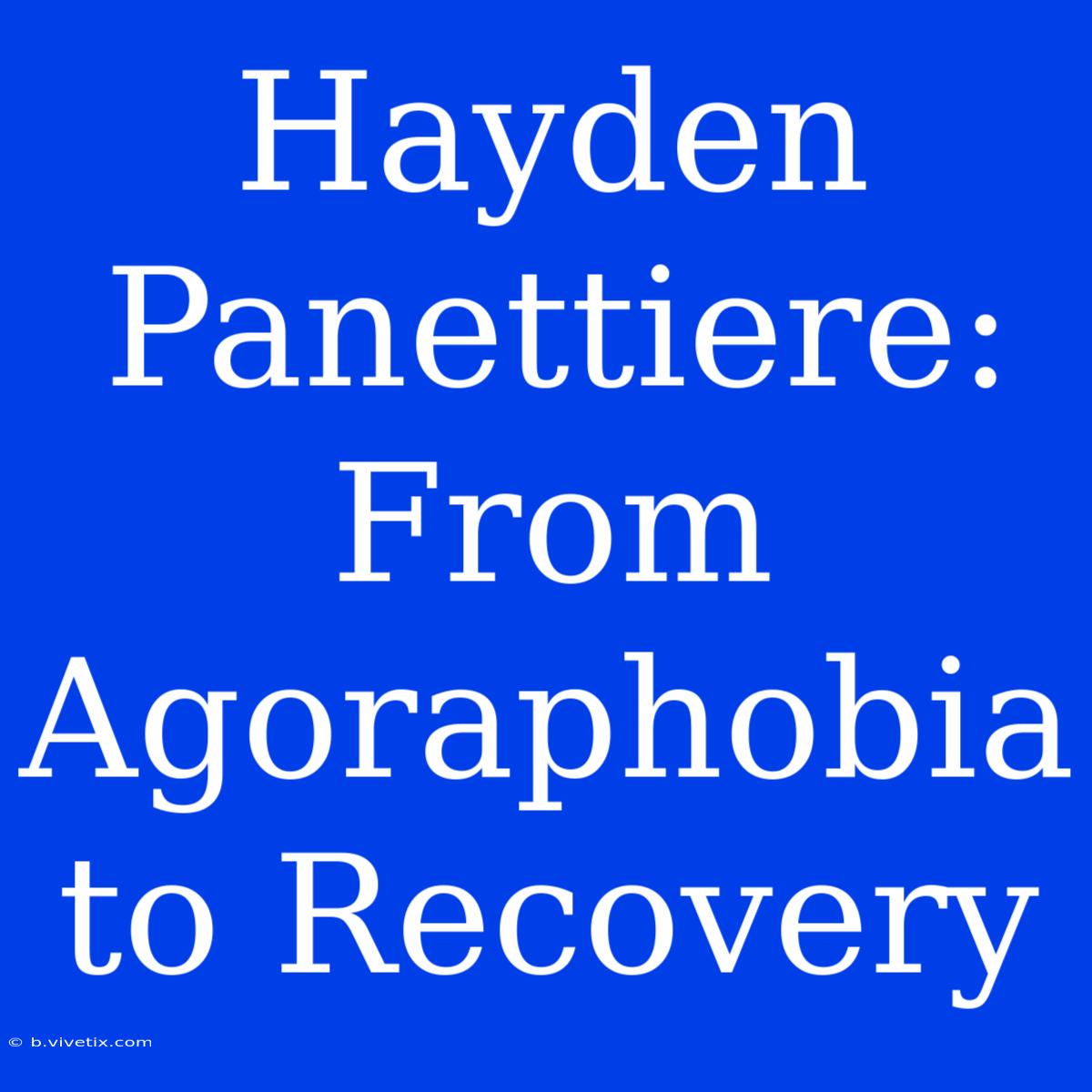 Hayden Panettiere: From Agoraphobia To Recovery