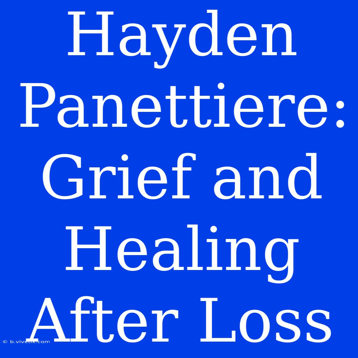 Hayden Panettiere: Grief And Healing After Loss