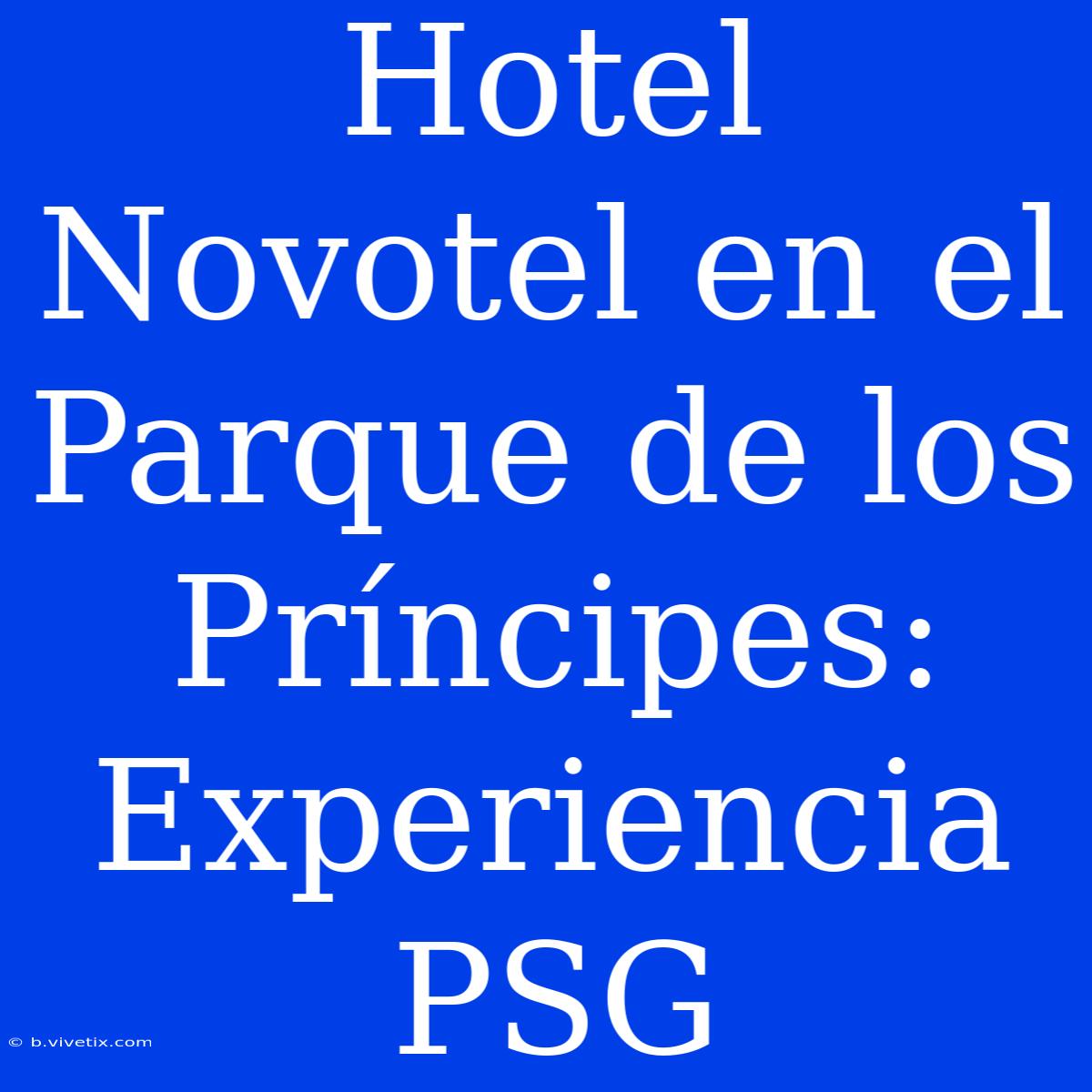 Hotel Novotel En El Parque De Los Príncipes: Experiencia PSG