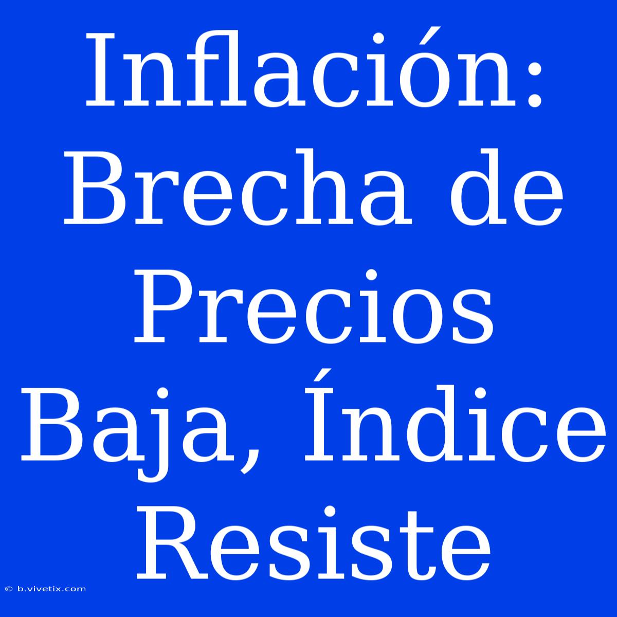 Inflación: Brecha De Precios Baja, Índice Resiste