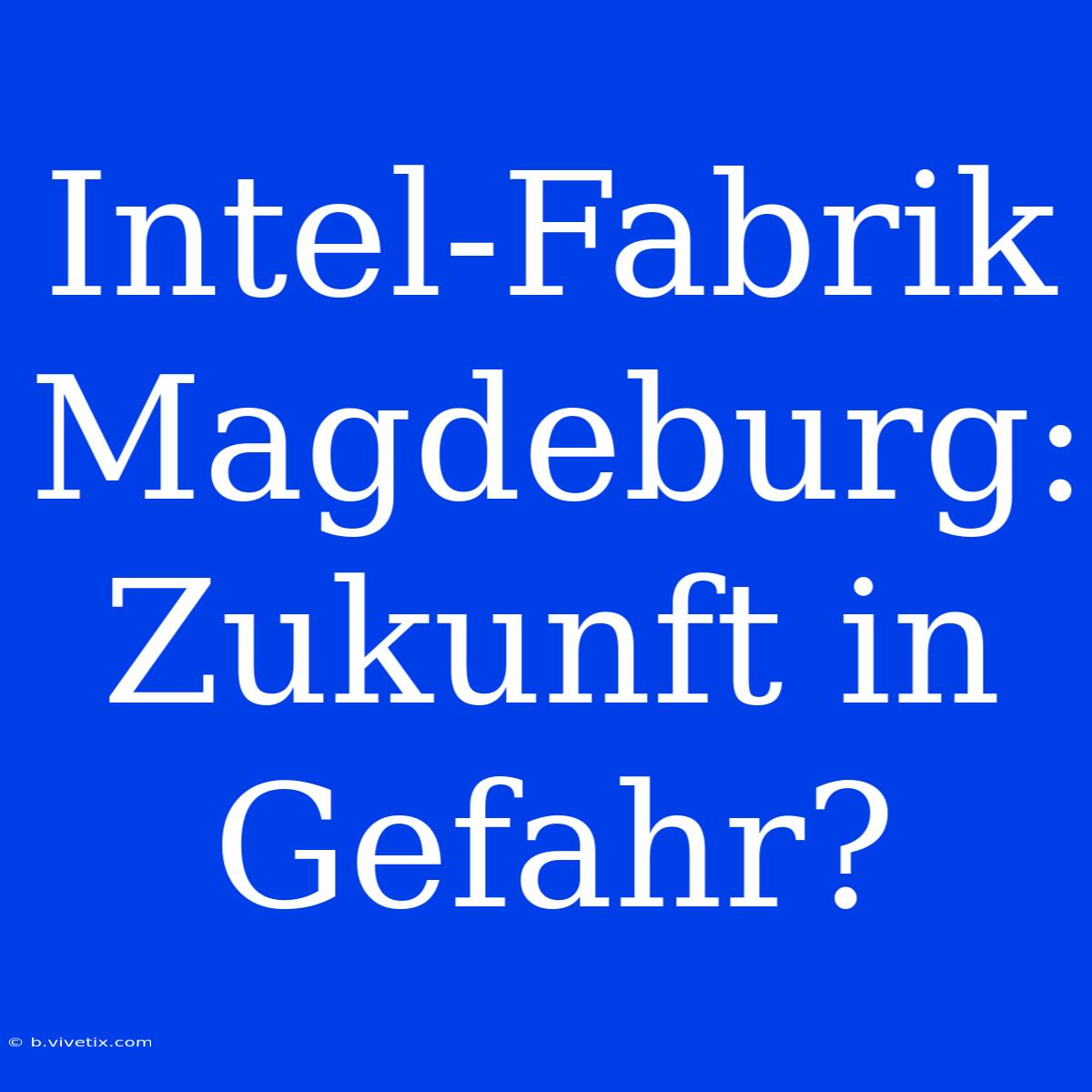 Intel-Fabrik Magdeburg: Zukunft In Gefahr? 