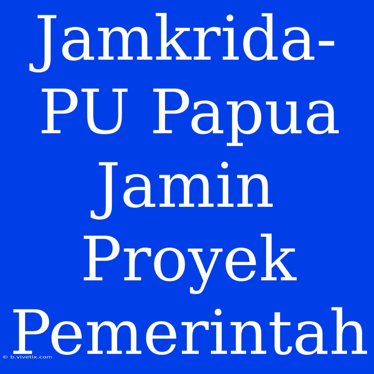 Jamkrida-PU Papua Jamin Proyek Pemerintah