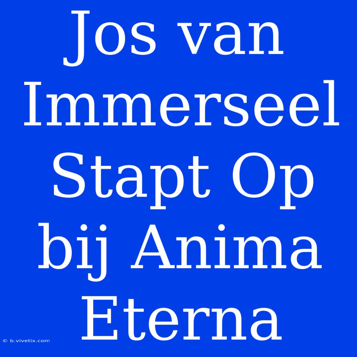 Jos Van Immerseel Stapt Op Bij Anima Eterna