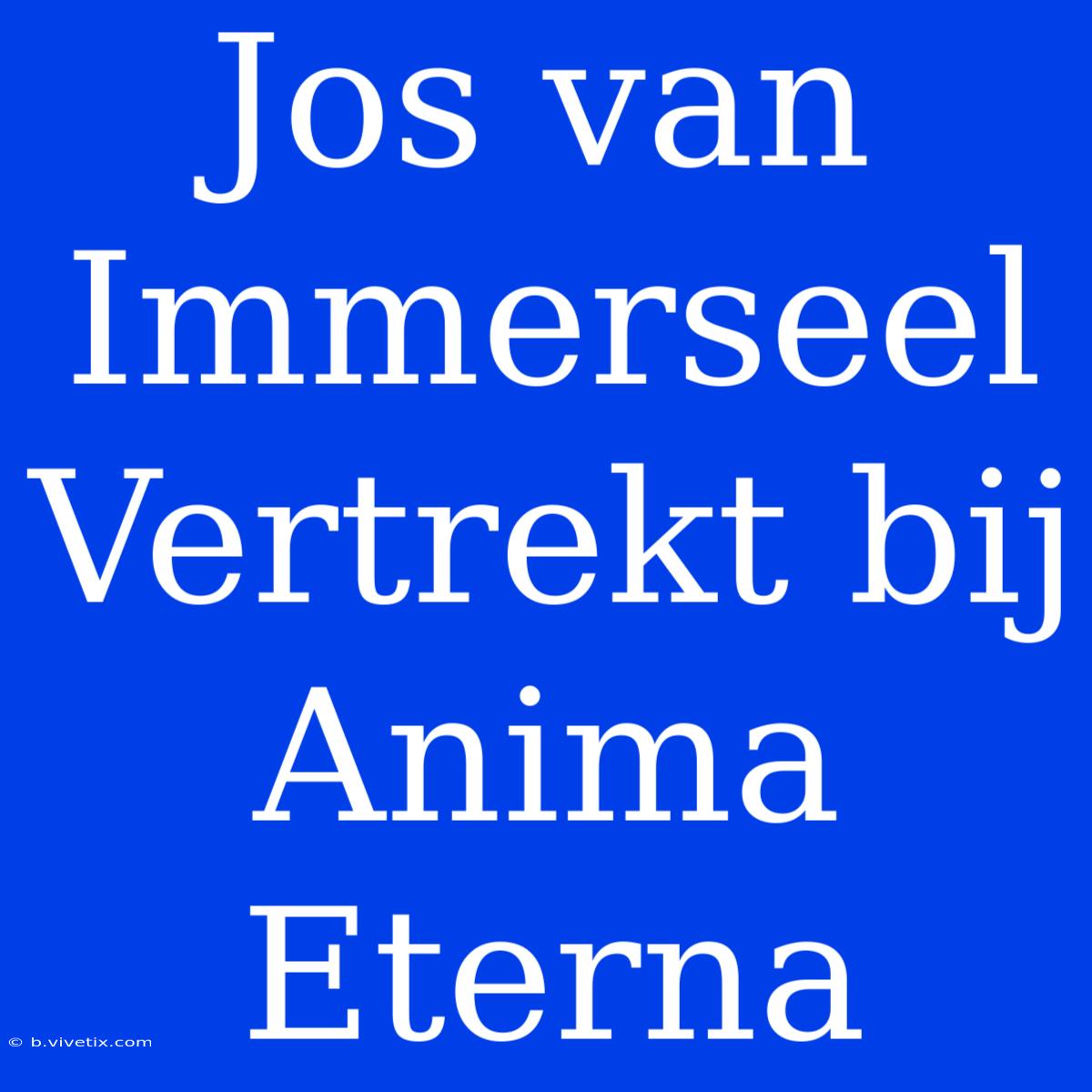 Jos Van Immerseel Vertrekt Bij Anima Eterna