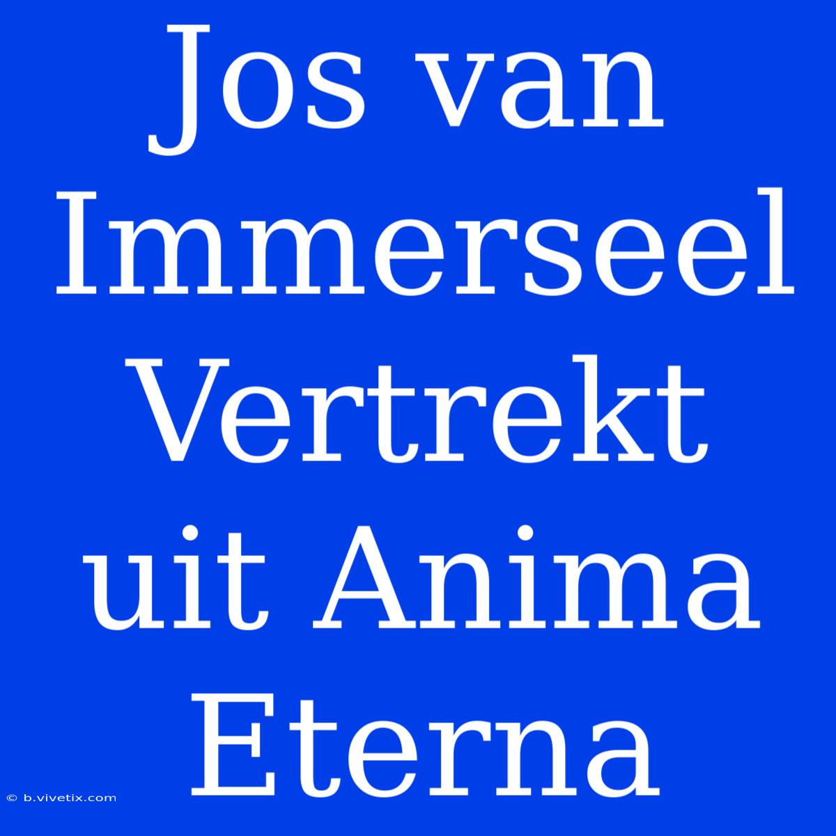 Jos Van Immerseel Vertrekt Uit Anima Eterna