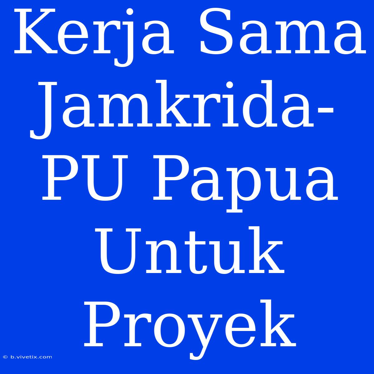 Kerja Sama Jamkrida-PU Papua Untuk Proyek