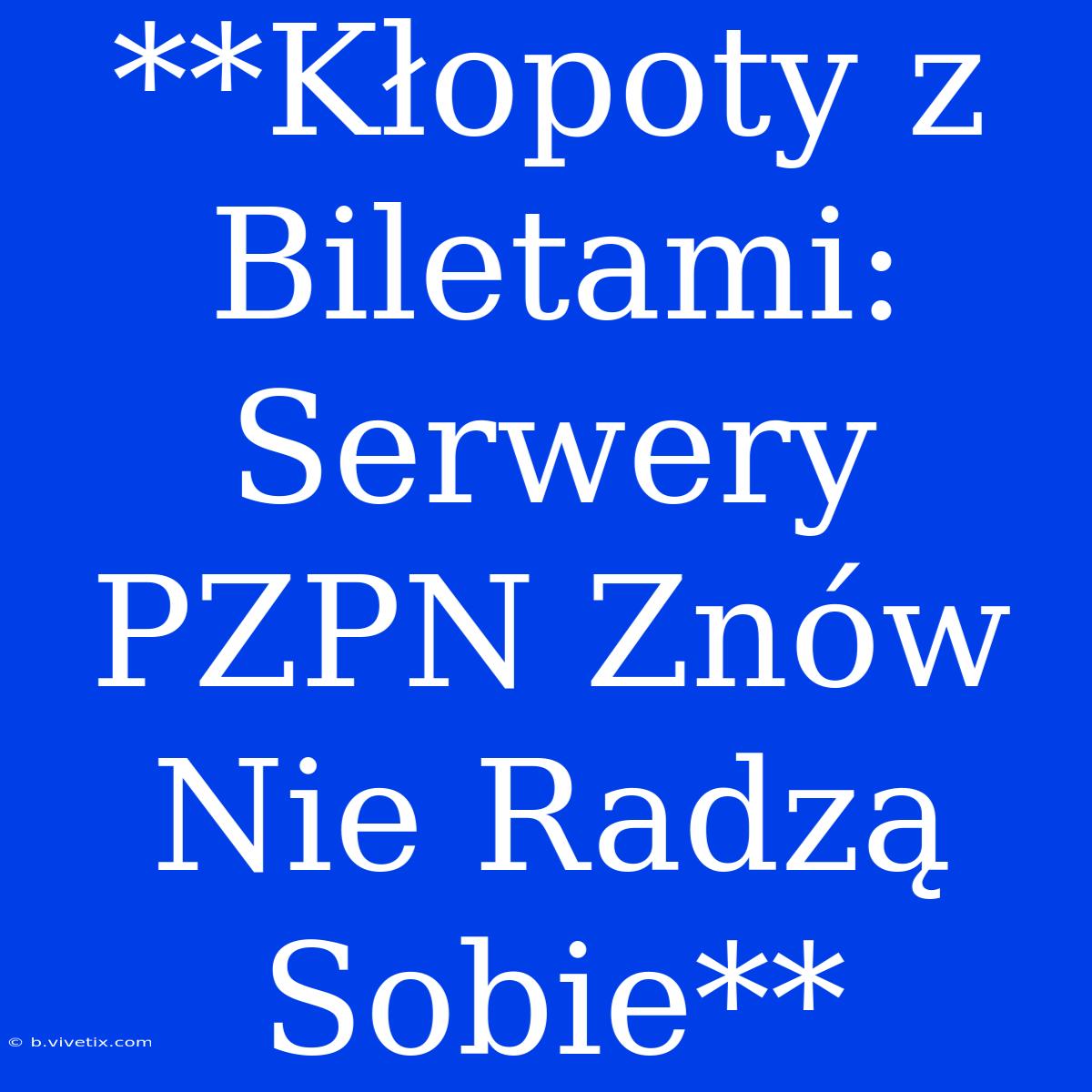 **Kłopoty Z Biletami: Serwery PZPN Znów Nie Radzą Sobie**