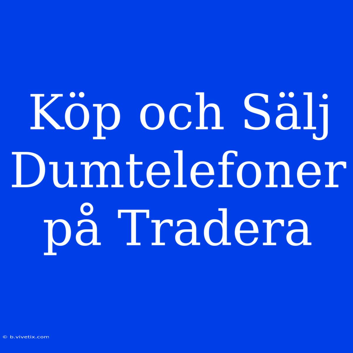 Köp Och Sälj Dumtelefoner På Tradera