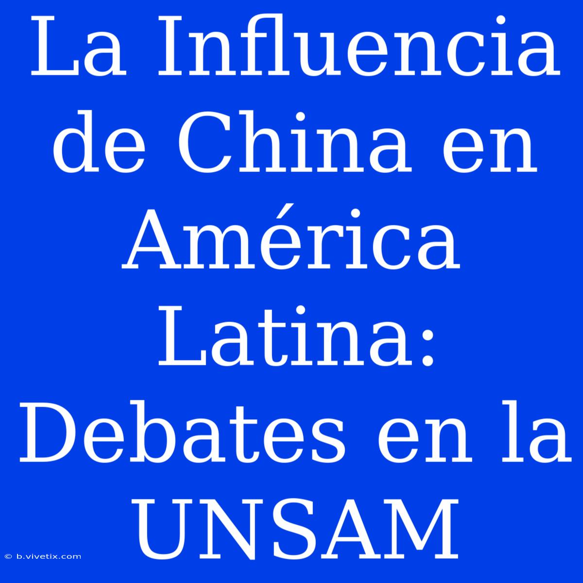 La Influencia De China En América Latina: Debates En La UNSAM