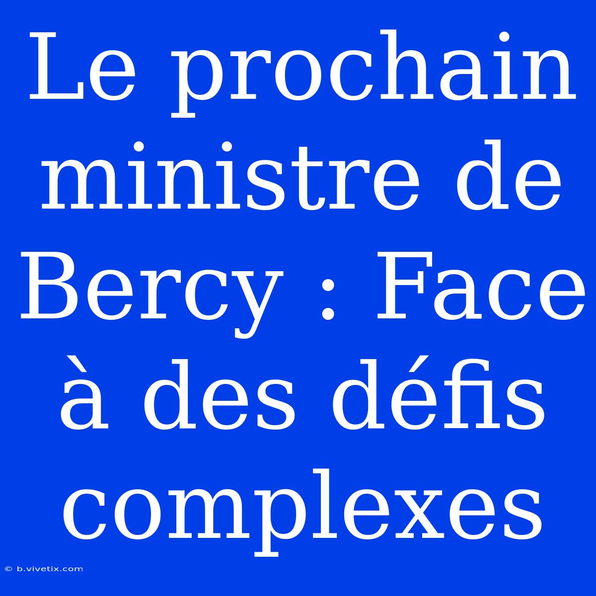 Le Prochain Ministre De Bercy : Face À Des Défis Complexes