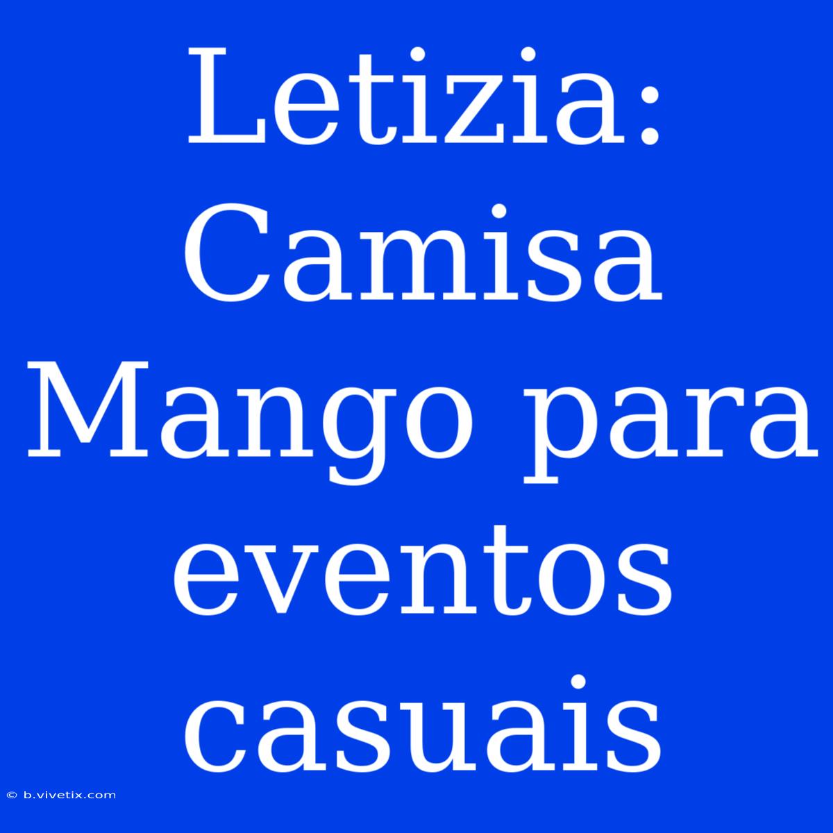 Letizia: Camisa Mango Para Eventos Casuais