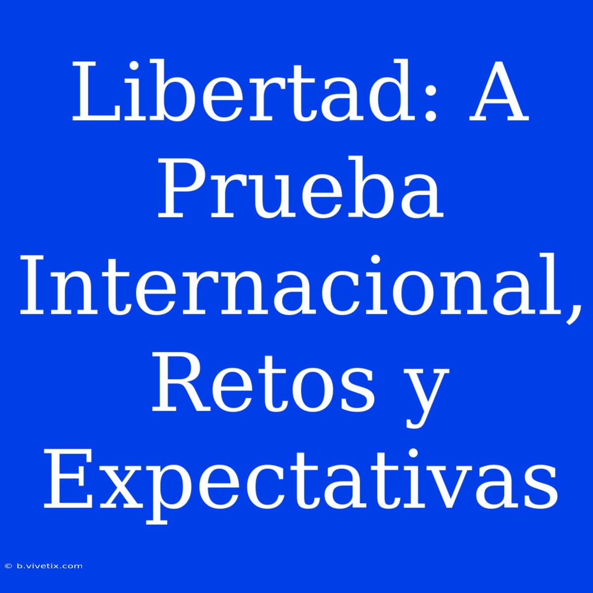 Libertad: A Prueba Internacional, Retos Y Expectativas