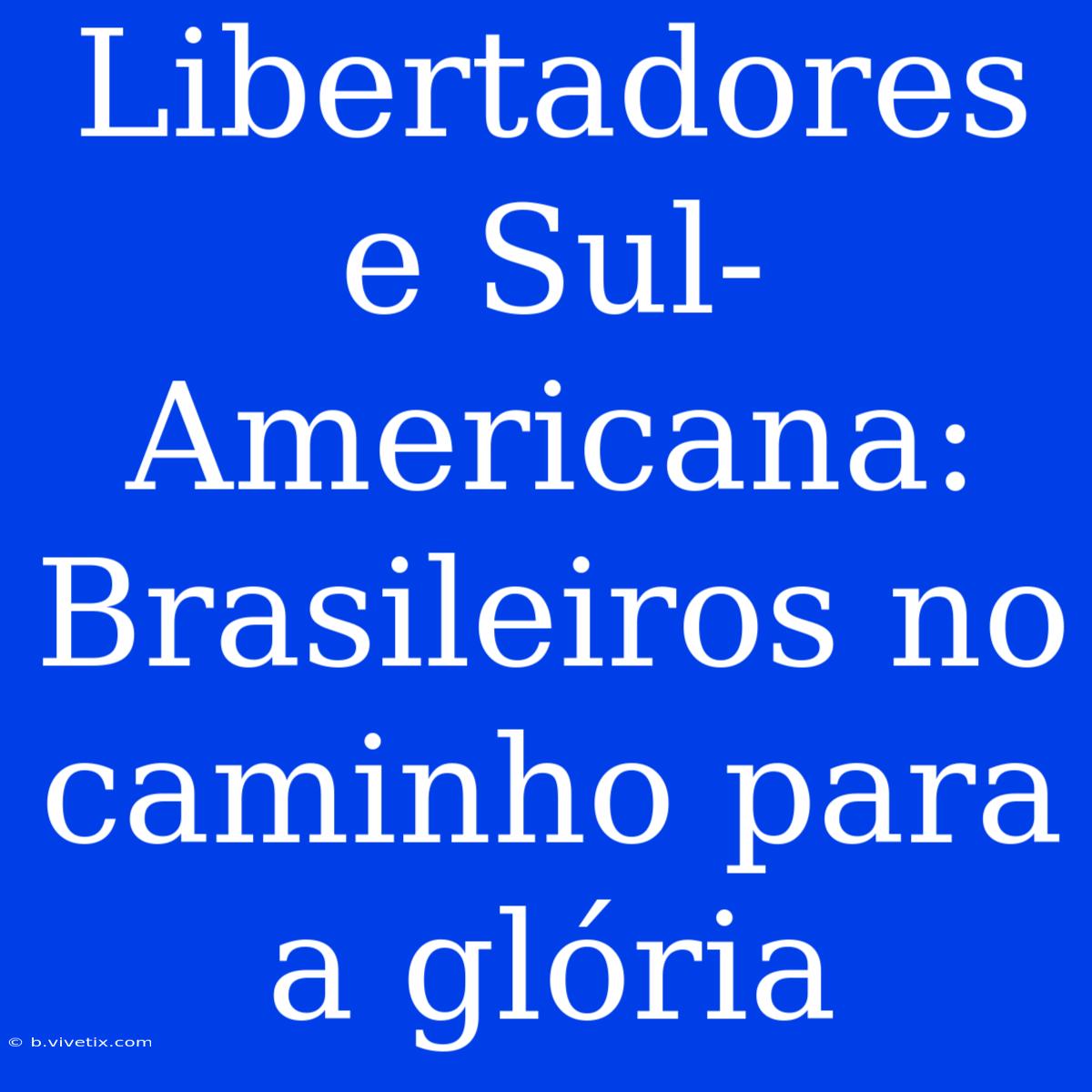 Libertadores E Sul-Americana:  Brasileiros No Caminho Para A Glória