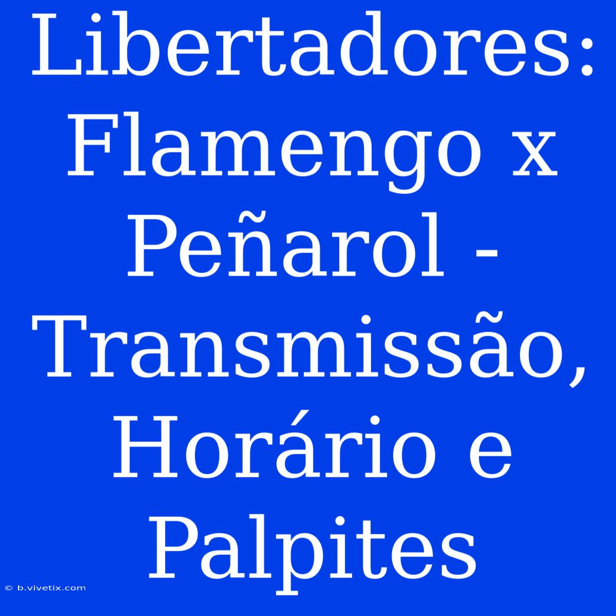 Libertadores: Flamengo X Peñarol - Transmissão, Horário E Palpites