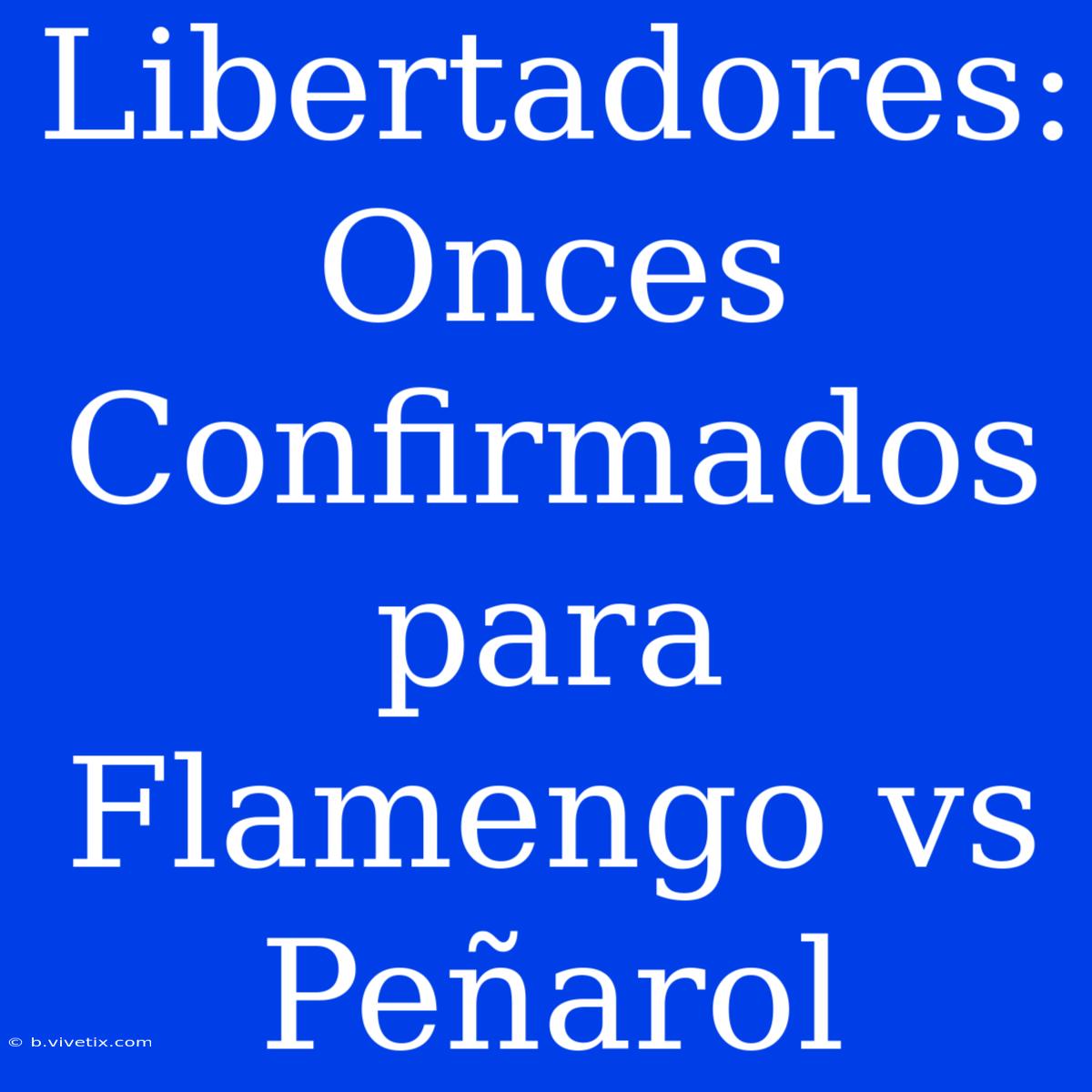 Libertadores: Onces Confirmados Para Flamengo Vs Peñarol