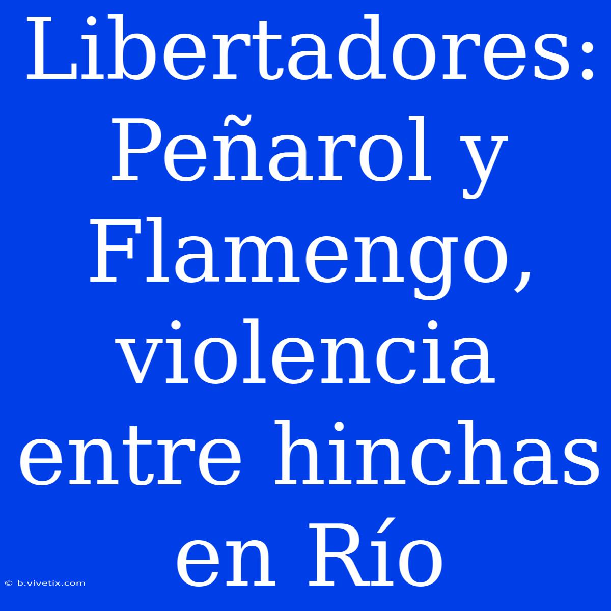 Libertadores: Peñarol Y Flamengo, Violencia Entre Hinchas En Río