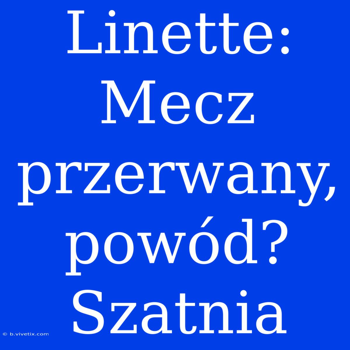 Linette: Mecz Przerwany, Powód? Szatnia 