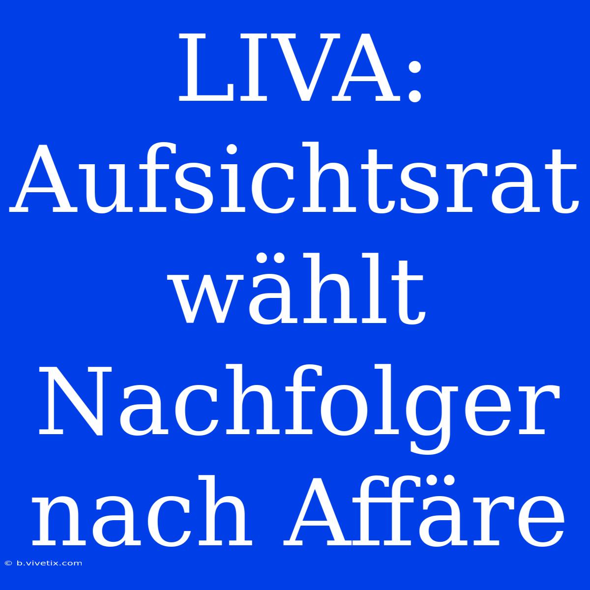 LIVA: Aufsichtsrat Wählt Nachfolger Nach Affäre 