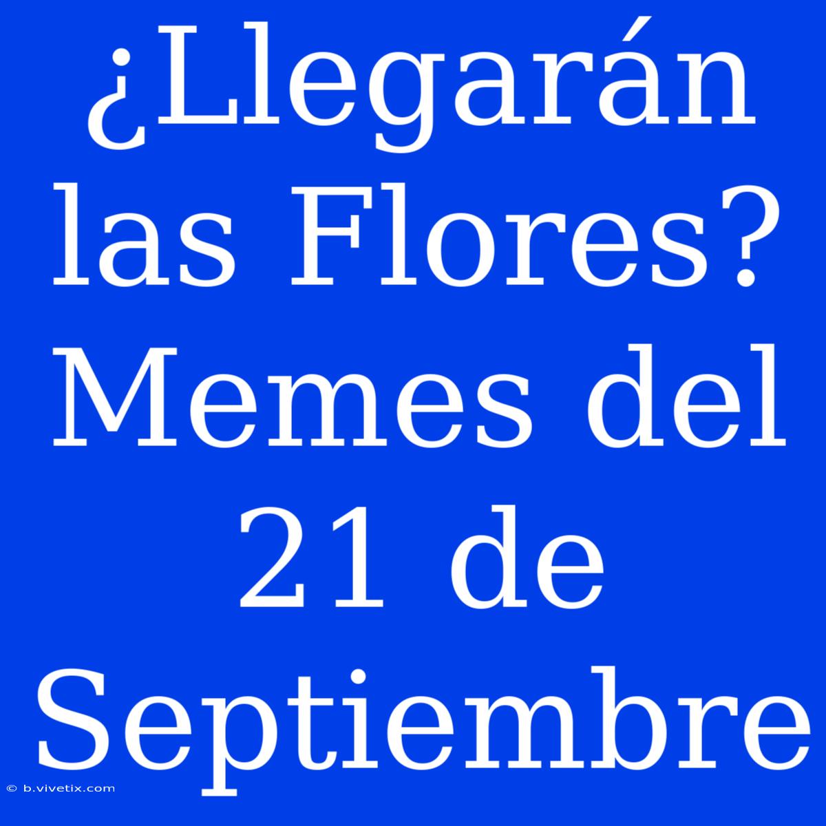 ¿Llegarán Las Flores? Memes Del 21 De Septiembre