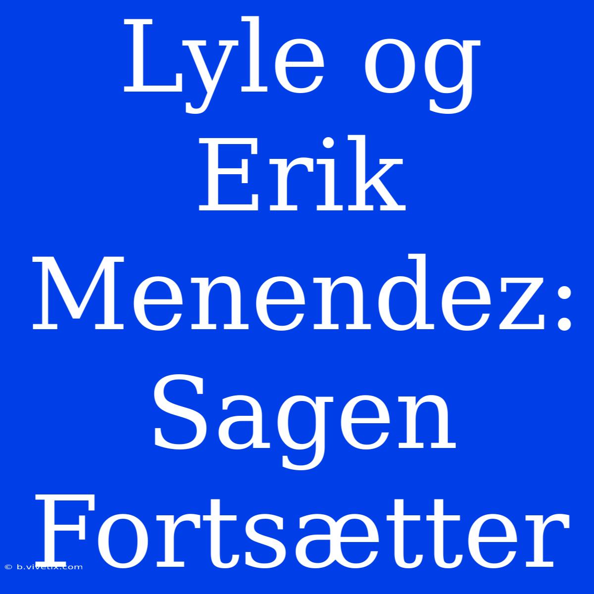 Lyle Og Erik Menendez: Sagen Fortsætter