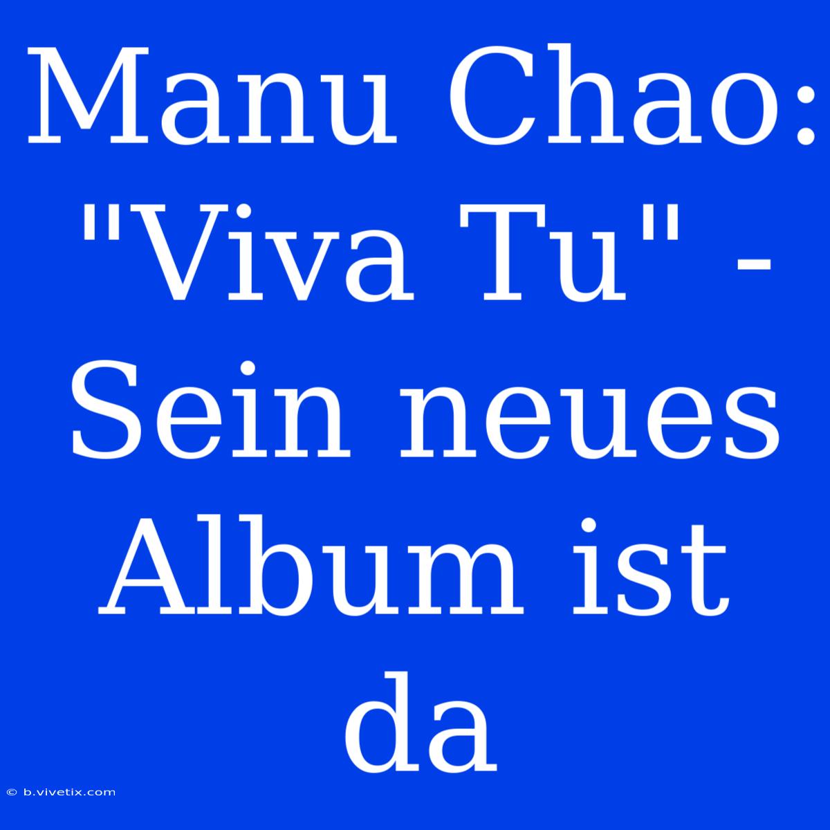 Manu Chao: 