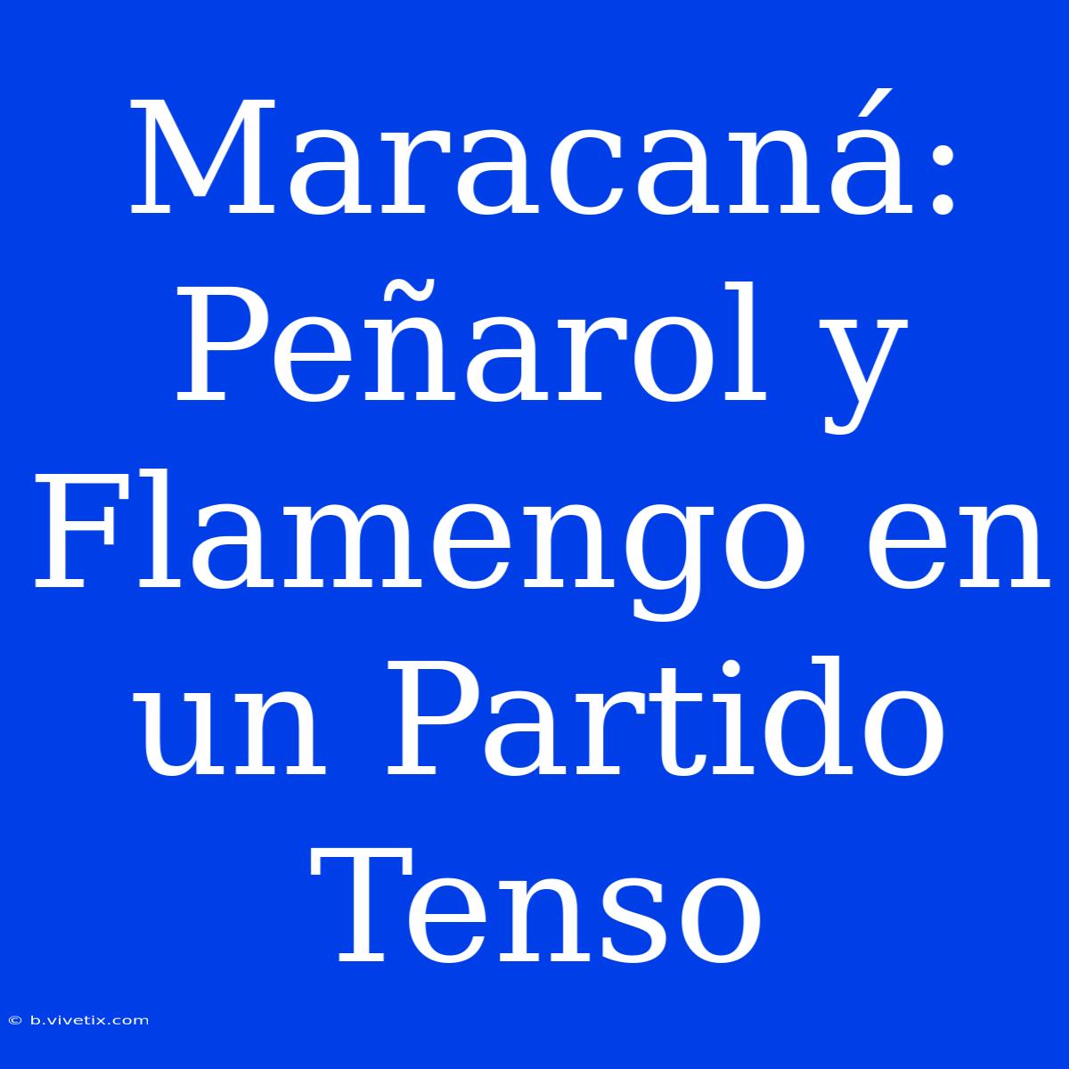 Maracaná: Peñarol Y Flamengo En Un Partido Tenso