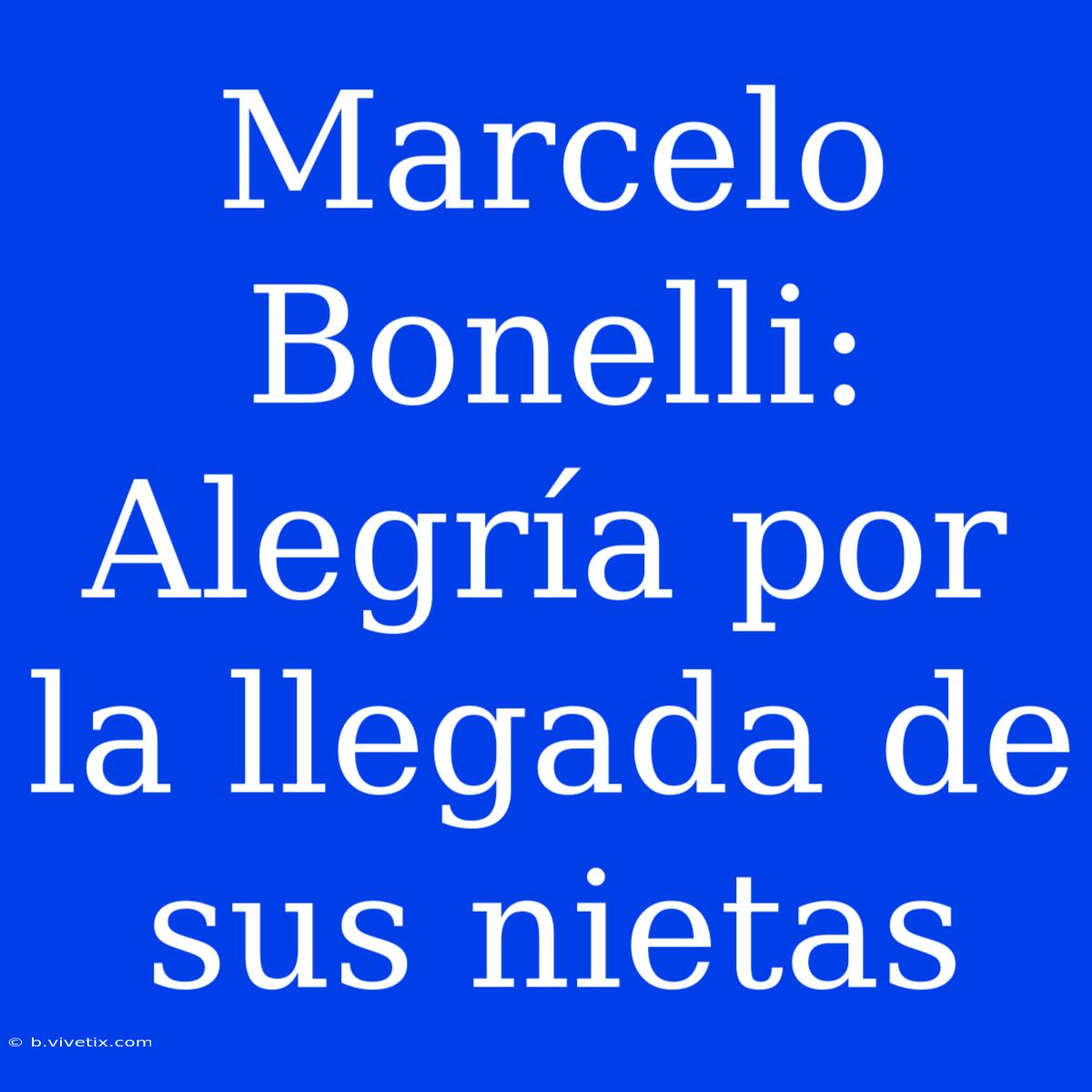 Marcelo Bonelli: Alegría Por La Llegada De Sus Nietas