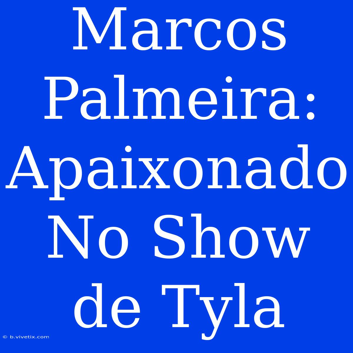 Marcos Palmeira: Apaixonado No Show De Tyla